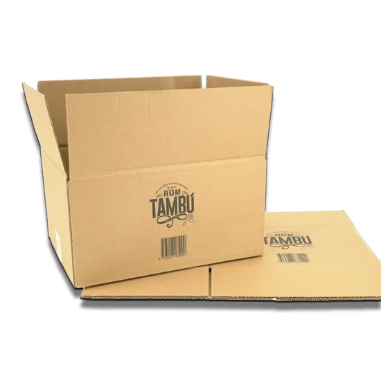 Papel personalizado Be Flauta Archivo corrugado Storge Cartón de envío con impresión personalizada