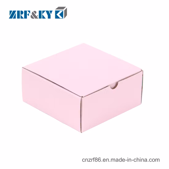 Caja de envío corrugada con diseño de logotipo de marca personalizada